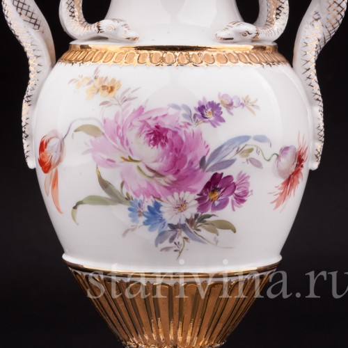 Декоративная фарфорова ваза "Змеи", Meissen, Германия, сер. 19 - нач. 20 вв.