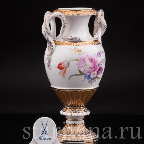 Декоративная фарфорова ваза "Змеи", Meissen, Германия, сер. 19 - нач. 20 вв.