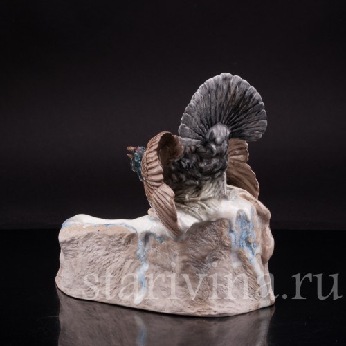 Композиция из фарфора Глухарь над озером, Германия, нач 20 в.