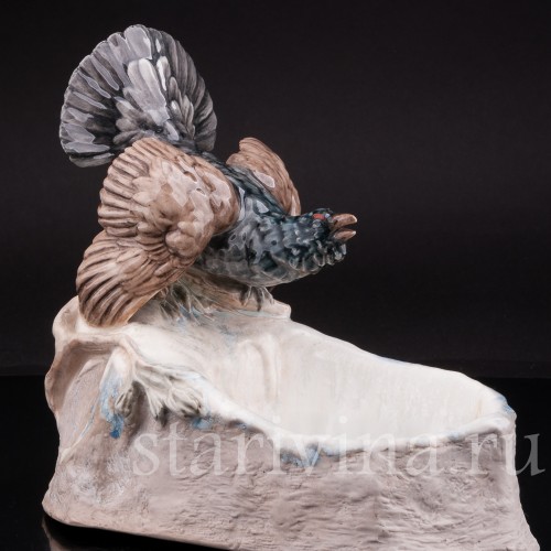 Композиция из фарфора Глухарь над озером, Германия, нач 20 в.