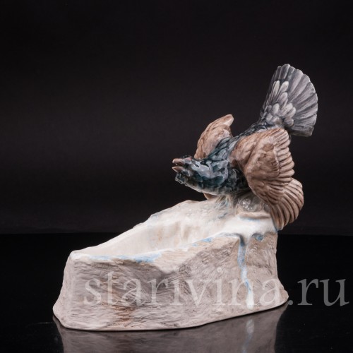 Композиция из фарфора Глухарь над озером, Германия, нач 20 в.