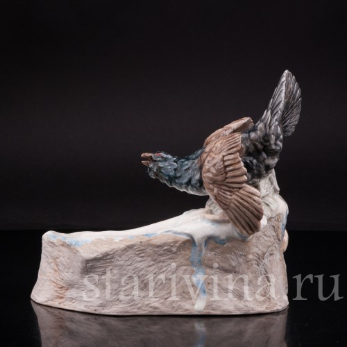 Композиция из фарфора Глухарь над озером, Германия, нач 20 в.