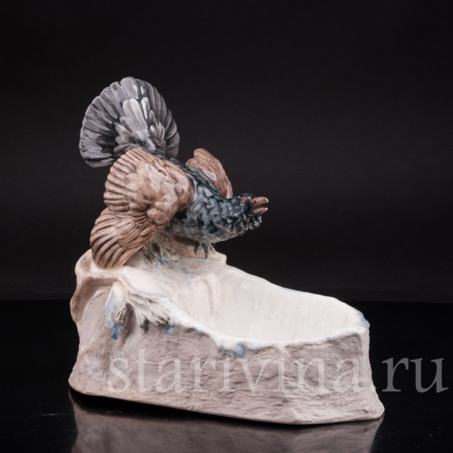 Композиция из фарфора Глухарь над озером, Германия, нач 20 в.