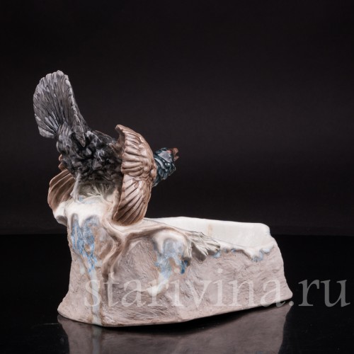 Композиция из фарфора Глухарь над озером, Германия, нач 20 в.