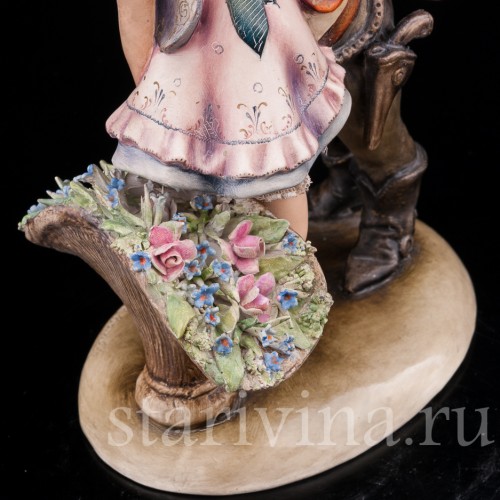 Фарфоровая статуэтка Влюбленный ковбой, Antonio Borsato, Италия, сер 20 в.