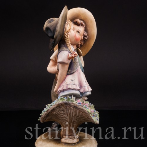 Фарфоровая статуэтка Влюбленный ковбой, Antonio Borsato, Италия, сер 20 в.