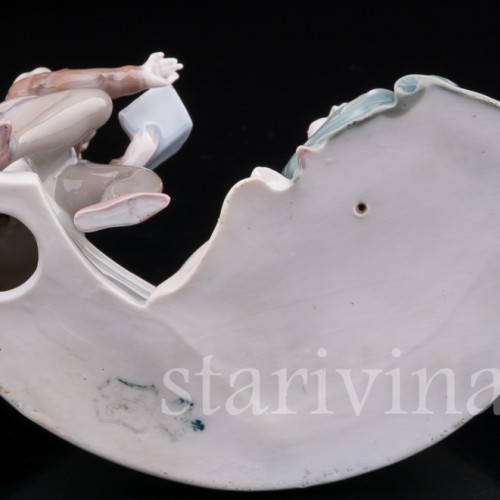 Редкая статуэтка из фарфора Дети с книгой, Galluba & Hofmann, Германия, 1905-37 гг.