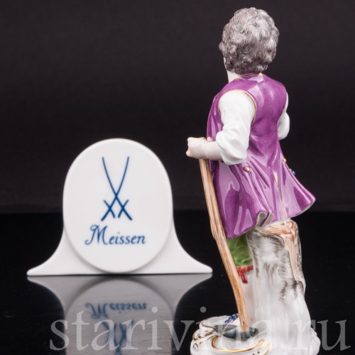 Фигурка из фарфора Мальчик с мотыгой, Meissen, Германия, 1961 г.