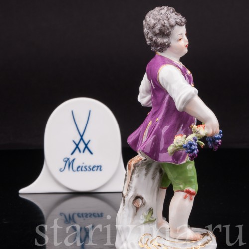 Фигурка из фарфора Мальчик с мотыгой, Meissen, Германия, 1961 г.