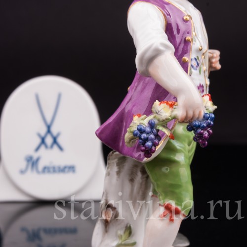Фигурка из фарфора Мальчик с мотыгой, Meissen, Германия, 1961 г.
