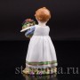 Фигурка из фарфора Девочка с букетом, миниатюра, E. A. Muller, Германия, кон. 19, нач. 20 вв.