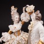 Фарфоровая статуэтка Танцующая пара, кружевная, Ackermann & Fritze, Германия, перв. пол. 20 в.