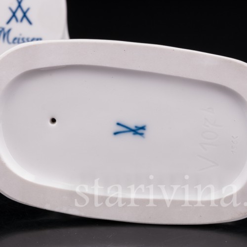 Фарфоровая статуэтка Козлик и разбитая чашка, Meissen, Германия, 1955 г.