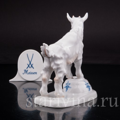 Фарфоровая статуэтка Козлик и разбитая чашка, Meissen, Германия, 1955 г.