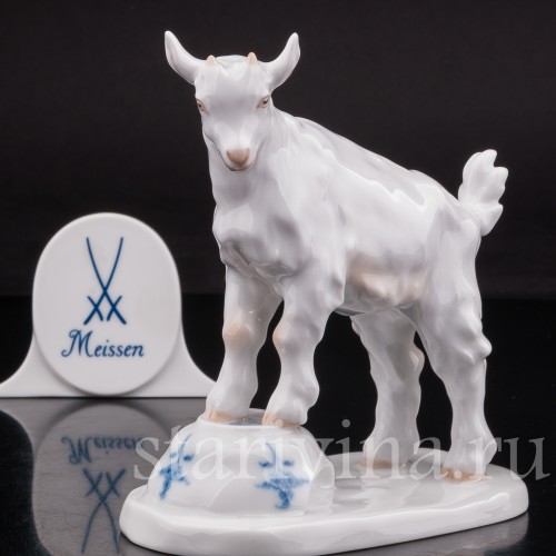 Фарфоровая статуэтка Козлик и разбитая чашка, Meissen, Германия, 1955 г.