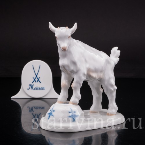 Фарфоровая статуэтка Козлик и разбитая чашка, Meissen, Германия, 1955 г.