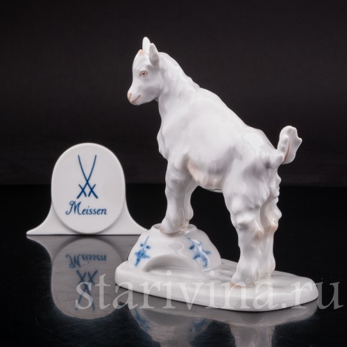 Фарфоровая статуэтка Козлик и разбитая чашка, Meissen, Германия, 1955 г.