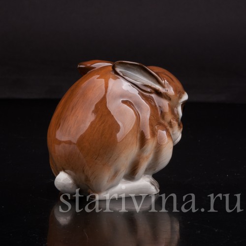 Фигурка из фарфора Сидящий кролик, Hutschenreuther, Германия, 1970 г.