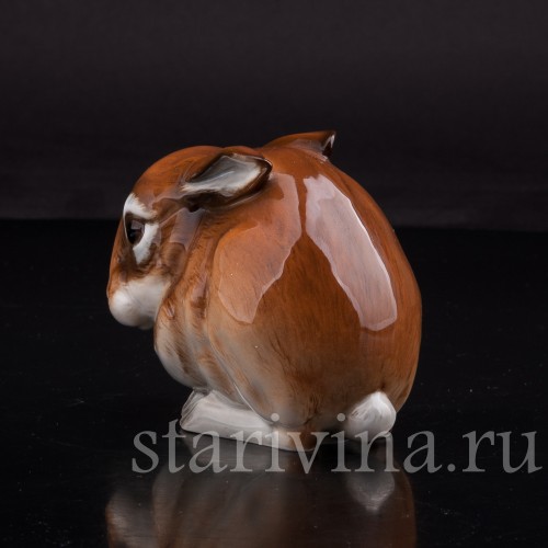 Фигурка из фарфора Сидящий кролик, Hutschenreuther, Германия, 1970 г.