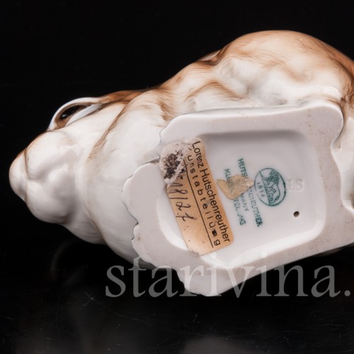 Фигурка из фарфора Сидящий кролик, Hutschenreuther, Германия, 1970 г.