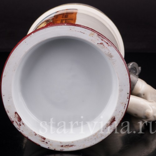 Антикварная пивная кружка После охоты, 1 л, Германия, кон. 19 - нач. 20 вв.