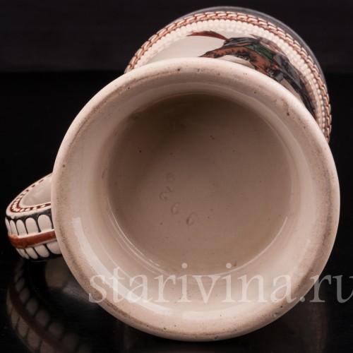 Старинная пивная кружка "Зачем мне миллион?" Marzi & Remy, Германия, 1880 - 1935 гг.