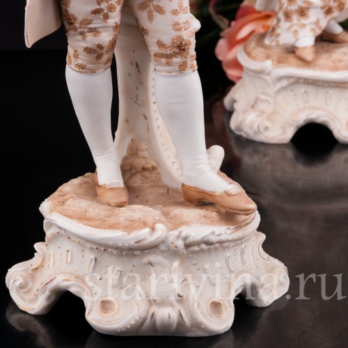 Фигурка из фарфора Галантная пара Volkstedt, Германия, кон.19 в.