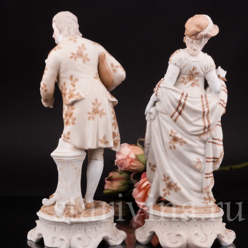 Фигурка из фарфора Галантная пара Volkstedt, Германия, кон.19 в.