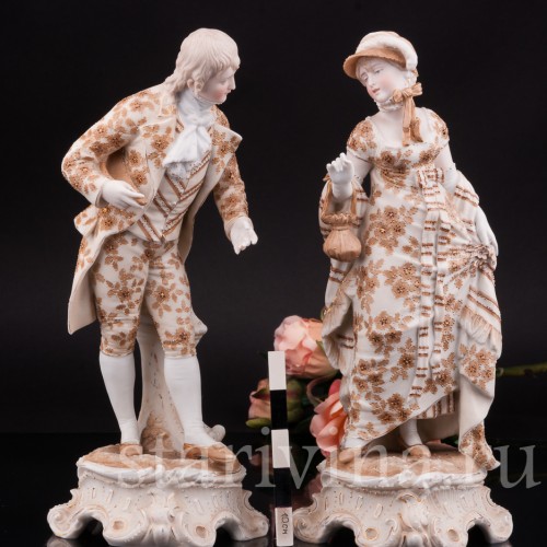 Фигурка из фарфора Галантная пара Volkstedt, Германия, кон.19 в.