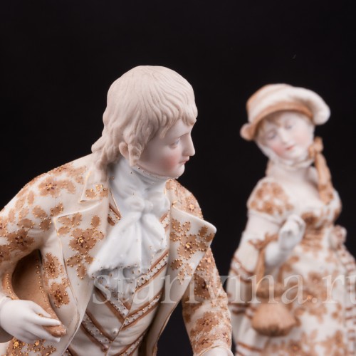 Фигурка из фарфора Галантная пара Volkstedt, Германия, кон.19 в.