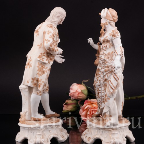 Фигурка из фарфора Галантная пара Volkstedt, Германия, кон.19 в.