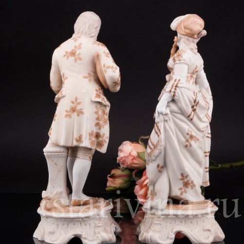 Фигурка из фарфора Галантная пара Volkstedt, Германия, кон.19 в.