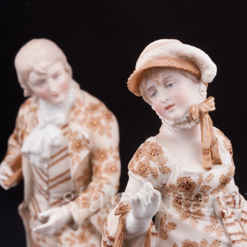 Фигурка из фарфора Галантная пара Volkstedt, Германия, кон.19 в.