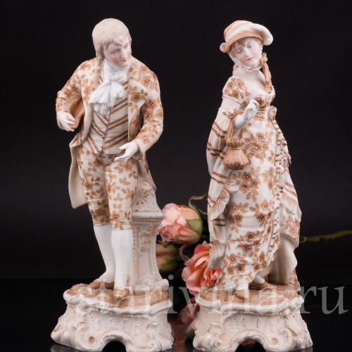 Фигурка из фарфора Галантная пара Volkstedt, Германия, кон.19 в.