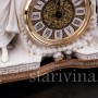 Часы из фарфора Галантная пара Volkstedt, Германия, кон.19 - нач. 20 вв.