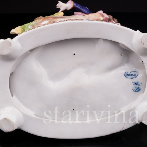 Фарфоровая композиция Деревенские танцы E. A. Muller, Германия, кон. 19, нач. 20 вв.