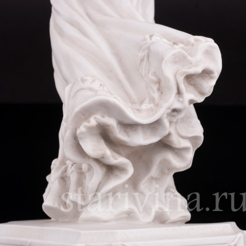 Фарфоровая статуэтка Девушка с зонтиком, аллегория осени Karl Ens, Германия, 1900 гг.