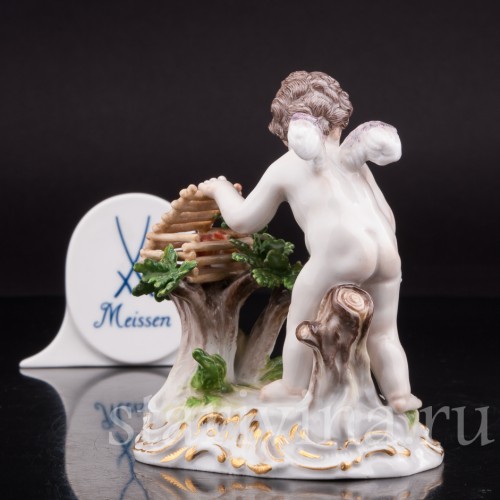 Фарфоровая статуэтка Амур, ловящий сердца, Meissen, Германия, сер. 19 - нач. 20 вв.