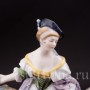 Антикварная статуэтка Девушка с ланью Karl Ens, Германия, 1920-30 гг.