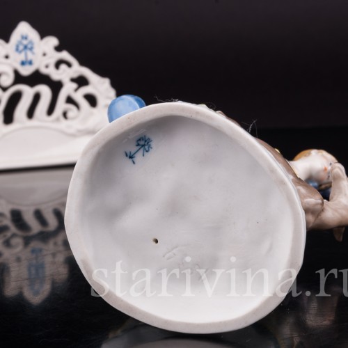 Антикварная статуэтка Девушка с ланью Karl Ens, Германия, 1920-30 гг.