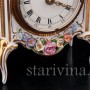 Фарфоровые часы Цветы, Hoffner & Co, Германия, 1960 гг.