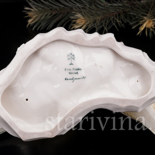 Фигурка птиц из фарфора Две горные трясогузки, Karl Ens, Германия, 1920-30 гг.