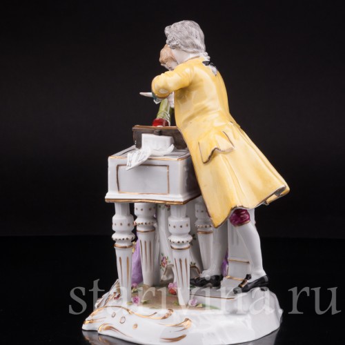 Фарфоровая композиция Пара у клавикорда, E. A. Muller, Германия, кон. 19 - нач. 20 вв.