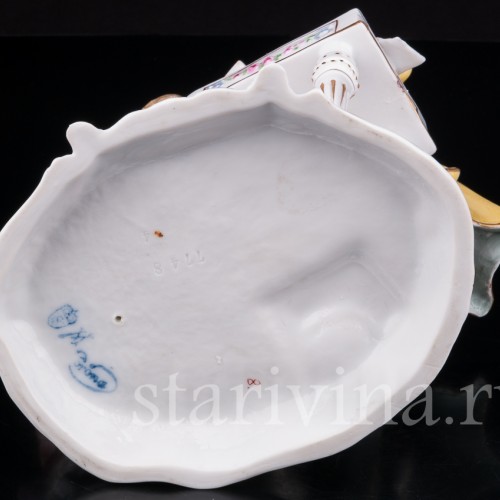 Фарфоровая композиция Пара у клавикорда, E. A. Muller, Германия, кон. 19 - нач. 20 вв.