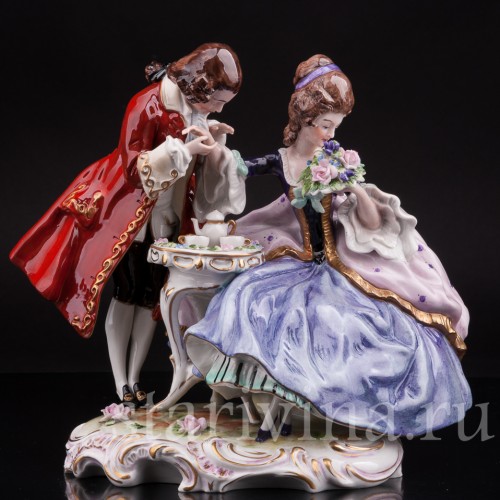 Фарфоровая композиция Чаепите, Scheibe-Alsbach, Германия, 1962-72 гг.