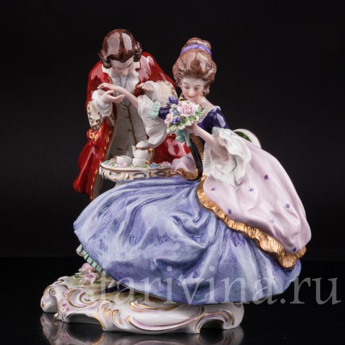 Фарфоровая композиция Чаепите, Scheibe-Alsbach, Германия, 1962-72 гг.