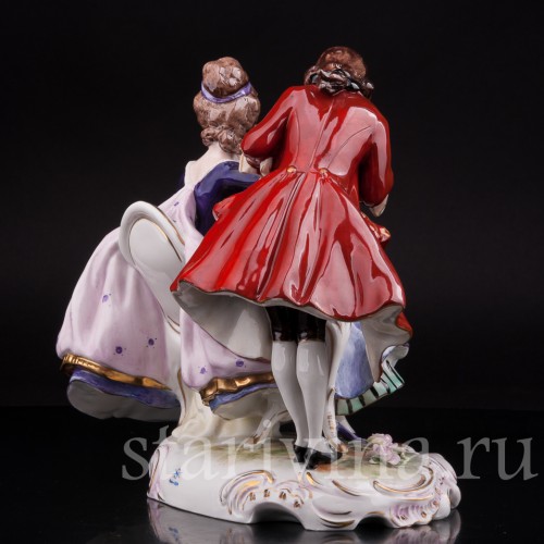 Фарфоровая композиция Чаепите, Scheibe-Alsbach, Германия, 1962-72 гг.