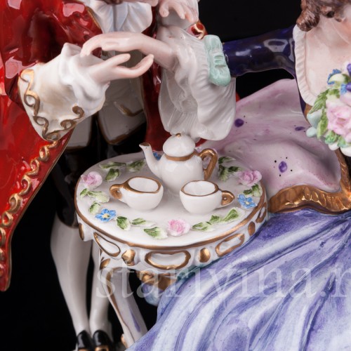 Фарфоровая композиция Чаепите, Scheibe-Alsbach, Германия, 1962-72 гг.