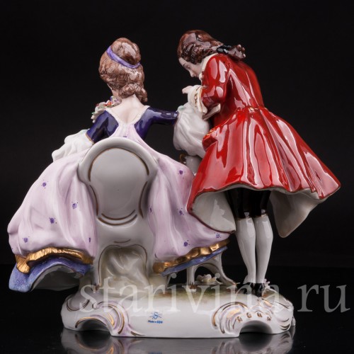 Фарфоровая композиция Чаепите, Scheibe-Alsbach, Германия, 1962-72 гг.