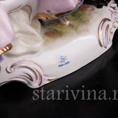 Фарфоровая композиция Чаепите, Scheibe-Alsbach, Германия, 1962-72 гг.